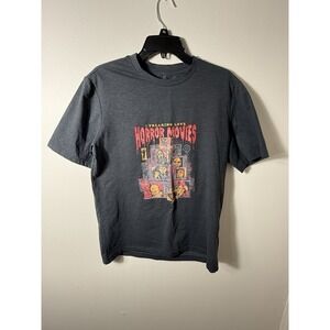 I Freaking Love Horror Movies TV Halloween Terror Graphic Tee Shirt - Size Small